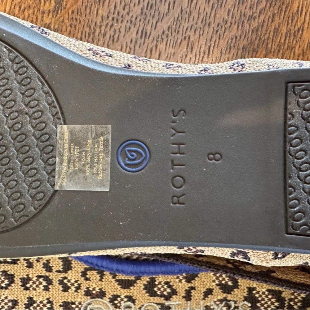 Rothy’s Leopard Print Flats | Size 8 | Washable Sustainable Shoes - Picture 4 of 4